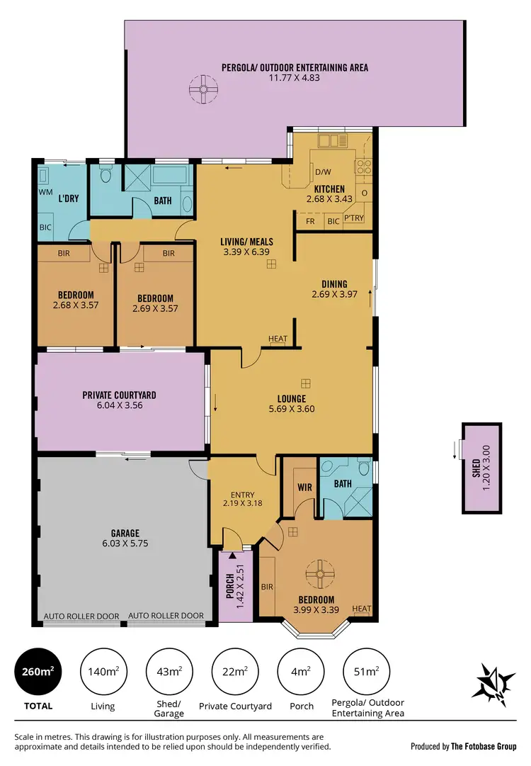 Floorplan of Homely house listing, 16 Drumborg Court, Woodcroft SA 5162