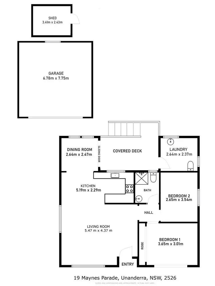 Floorplan of Homely house listing, 19 Maynes Parade, Unanderra NSW 2526