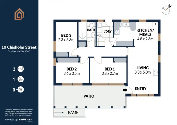 Floorplan of Homely house listing, 10 Chisholm Street, Goulburn NSW 2580