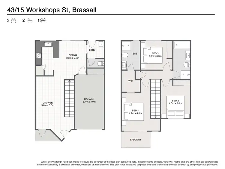 Floorplan of Homely house listing, 43/15 Workshops Street, Brassall QLD 4305