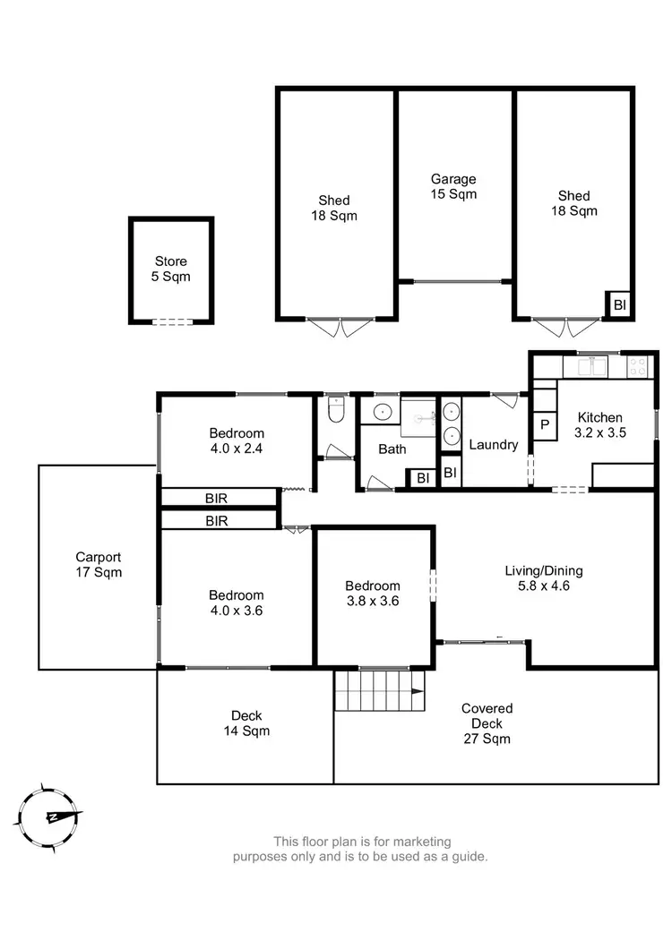 Floorplan of Homely house listing, 14 Junee Street, Chigwell TAS 7011