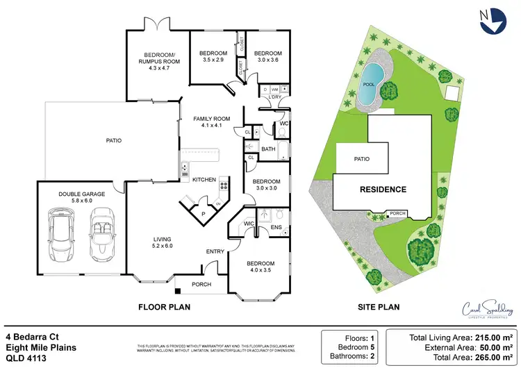 Floorplan of Homely house listing, 4 Bedarra Court, Eight Mile Plains QLD 4113