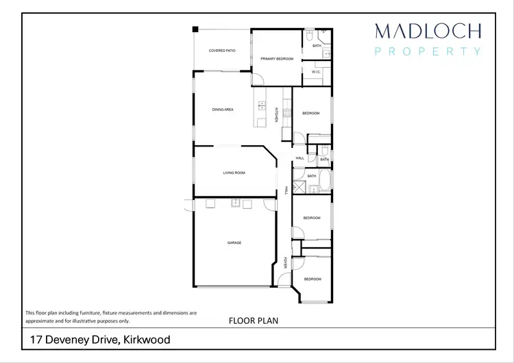 Floorplan of Homely house listing, 17 Deveney Drive, Kirkwood QLD 4680