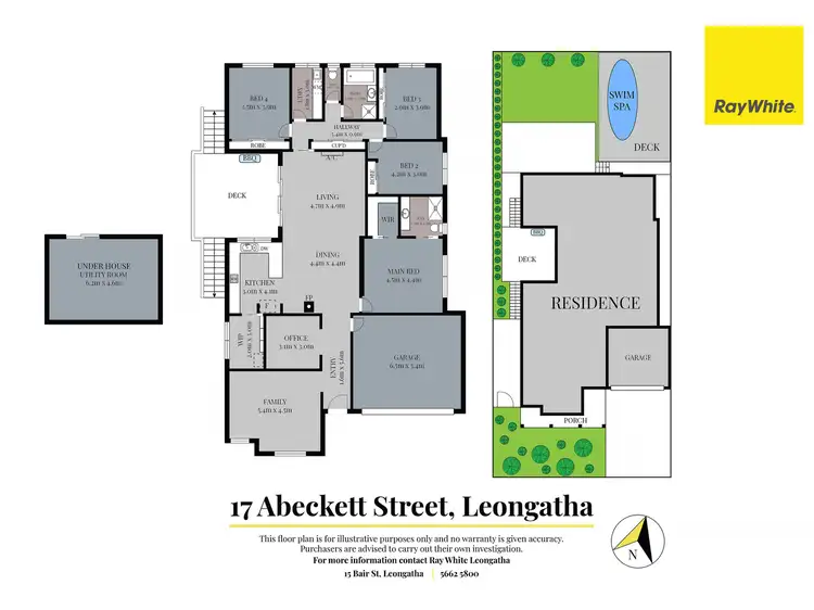 Floorplan of Homely house listing, 17 A'Beckett Street, Leongatha VIC 3953