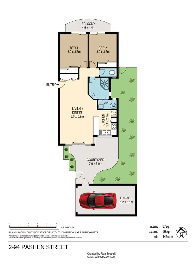 Floorplan of Homely unit listing, 2/94 Pashen Street, Morningside QLD 4170