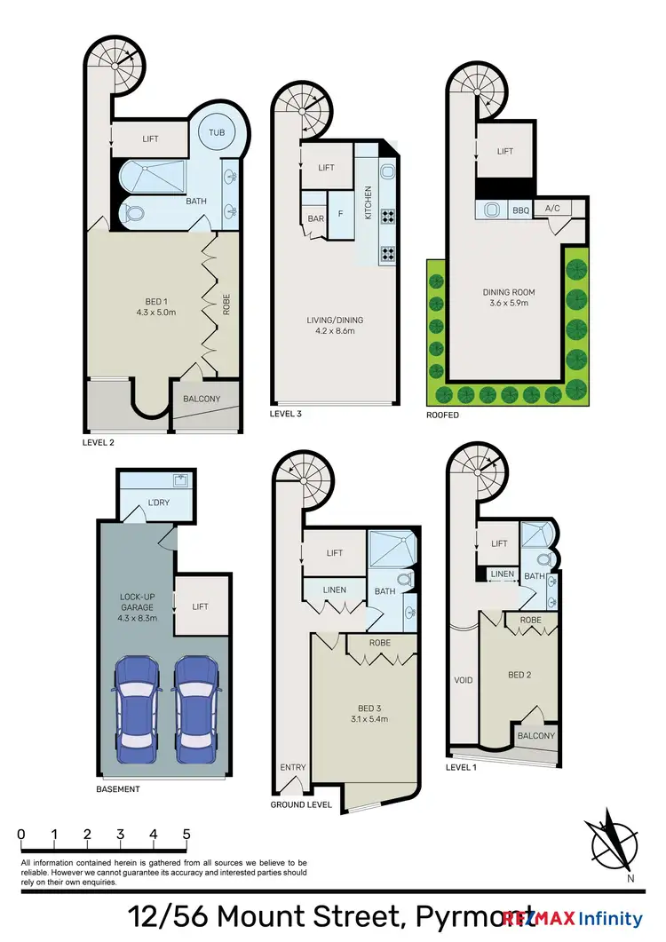 Floorplan of Homely townhouse listing, 12/56 Mount Street, Pyrmont NSW 2009