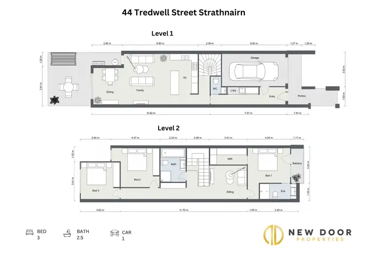 Floorplan of Homely house listing, 44 Tredwell Street, Strathnairn ACT 2615