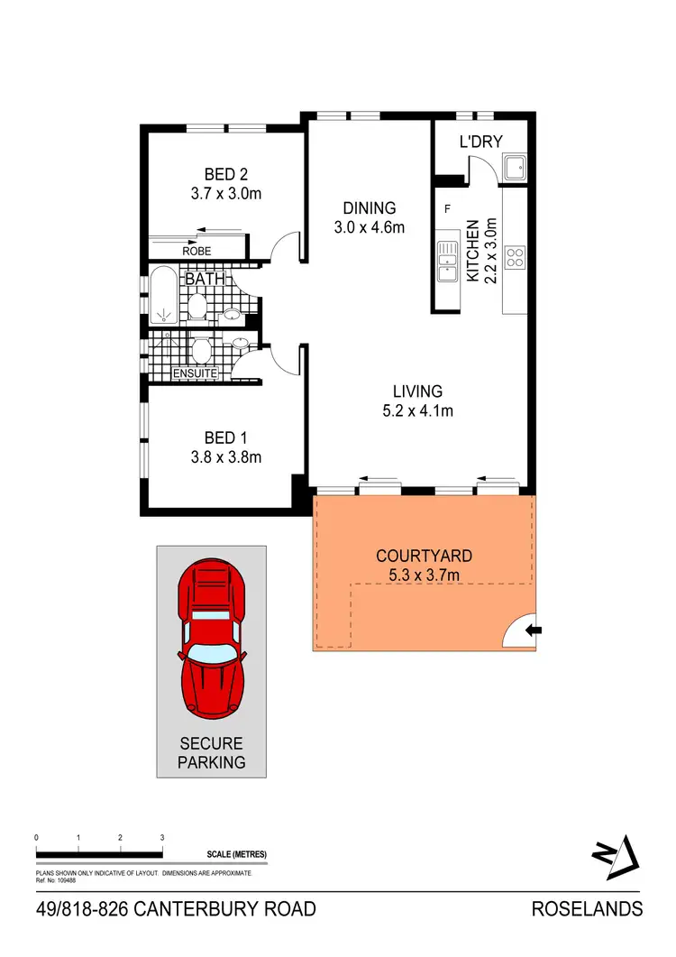 Floorplan of Homely apartment listing, 49/818-826 Canterbury Road, Roselands NSW 2196