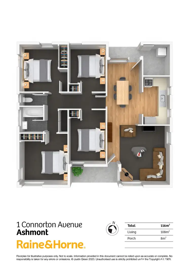 Floorplan of Homely house listing, 1 Connorton Avenue, Ashmont NSW 2650