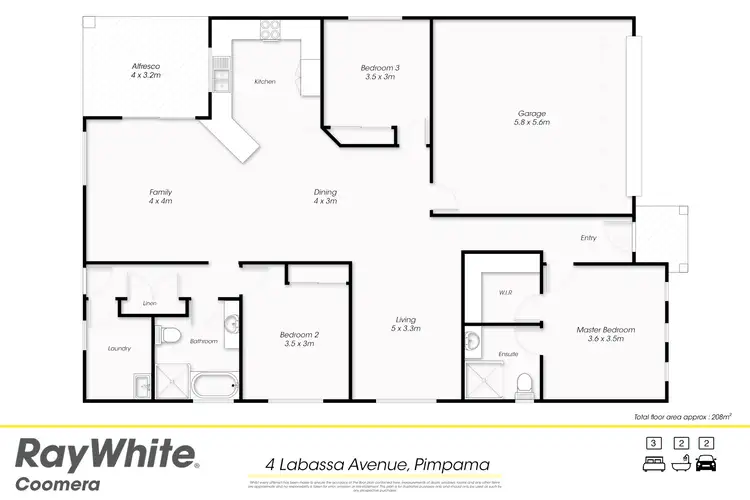 Floorplan of Homely house listing, 4 Labassa Avenue, Pimpama QLD 4209