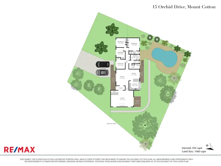 Floorplan of Homely house listing, 15 Orchid Drive, Mount Cotton QLD 4165