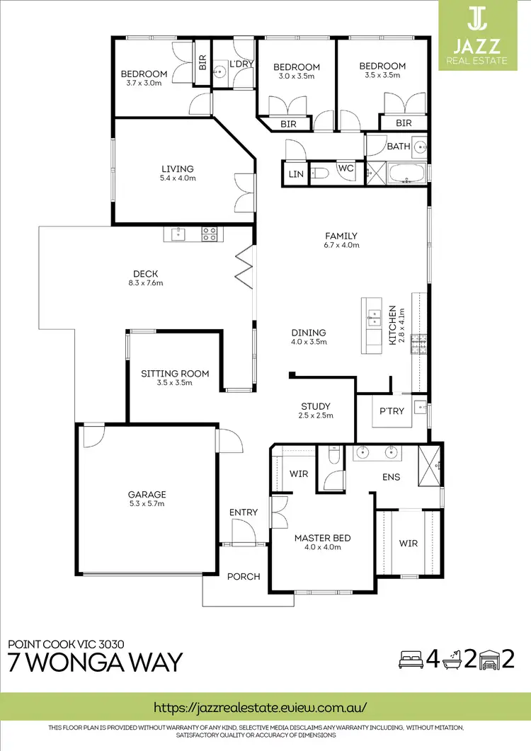 Floorplan of Homely house listing, 7 Wonga Way, Point Cook VIC 3030