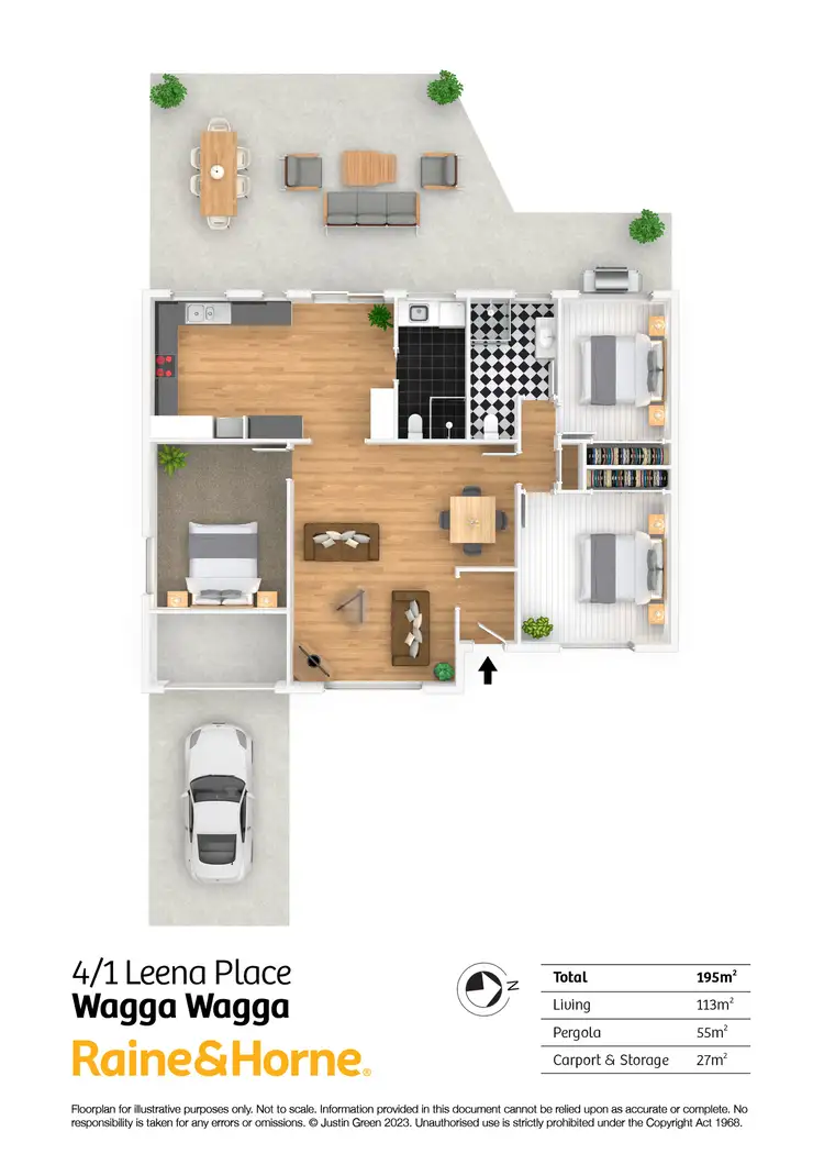 Floorplan of Homely house listing, 4/1 Leena Place, Wagga Wagga NSW 2650
