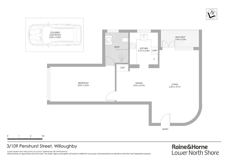 Floorplan of Homely apartment listing, 3/109 Penshurst Street, Willoughby NSW 2068