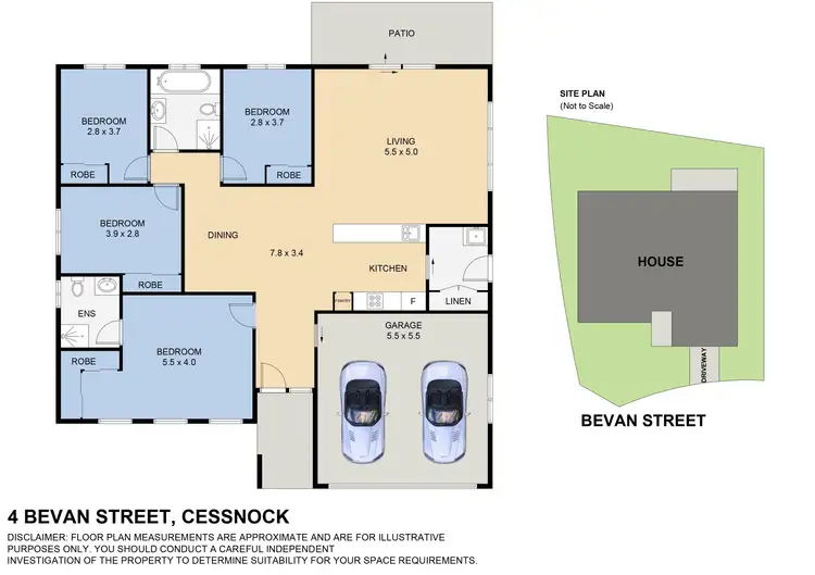 Floorplan of Homely house listing, 4 Bevan Street, Cessnock NSW 2325