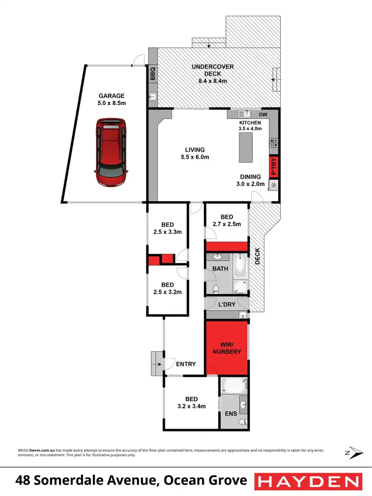 Floorplan of Homely house listing, 48 Somerdale Avenue, Ocean Grove VIC 3226