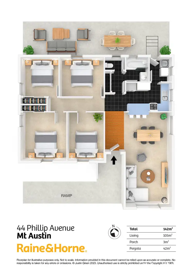 Floorplan of Homely house listing, 44 Phillip Avenue, Mount Austin NSW 2650