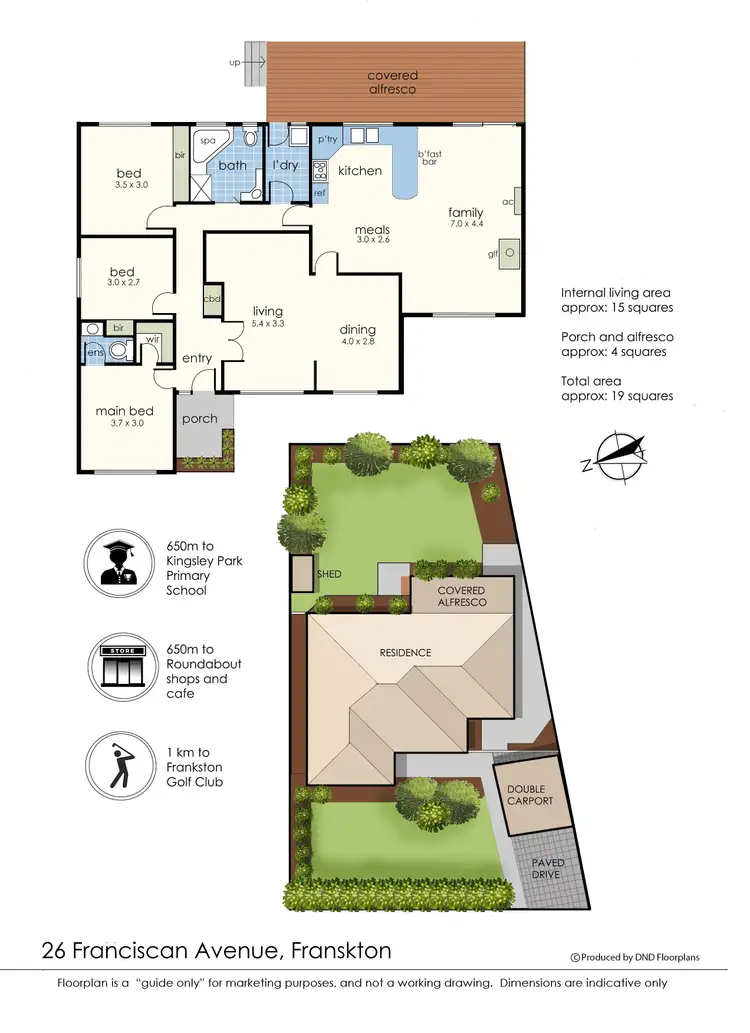 Floorplan of Homely house listing, 26 Franciscan Avenue, Frankston VIC 3199