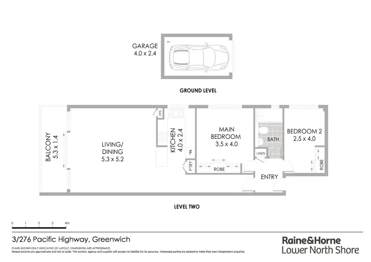 Floorplan of Homely apartment listing, 3/276-278 Pacific Highway, Greenwich NSW 2065