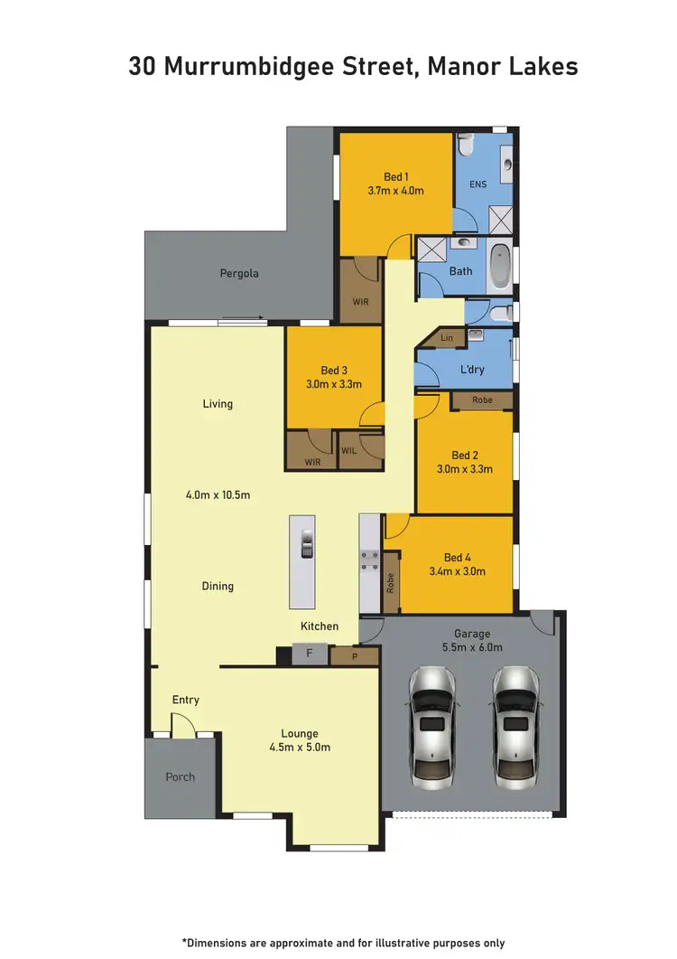 Floorplan of Homely house listing, 30 Murrumbidgee Street, Manor Lakes VIC 3024