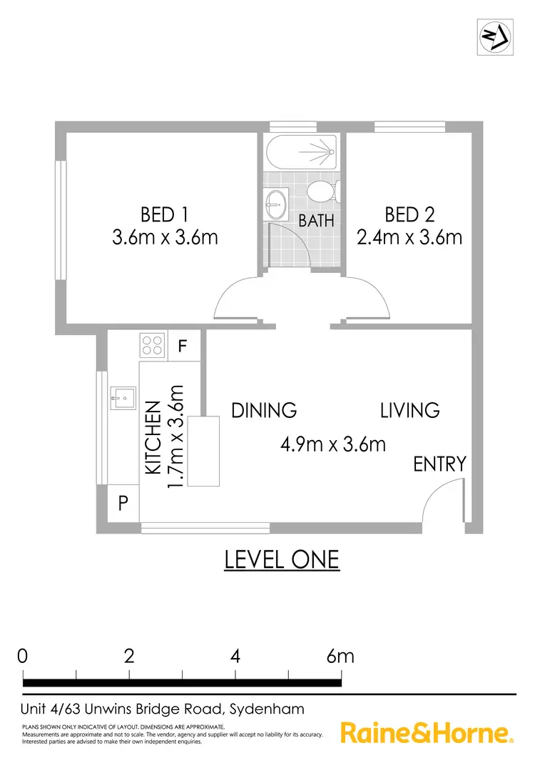 Floorplan of Homely apartment listing, 4/63 Unwins Bridge Road, Sydenham NSW 2044