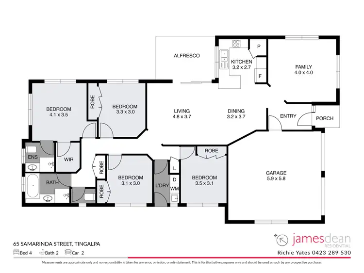 Floorplan of Homely house listing, 65 Samarinda Street, Tingalpa QLD 4173