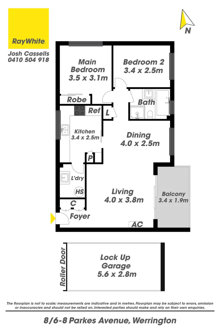 Floorplan of Homely unit listing, 8/6-8 Parkes Avenue, Werrington NSW 2747