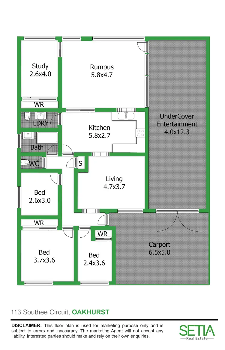 Floorplan of Homely house listing, 113 Southee Circuit, Oakhurst NSW 2761
