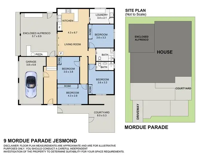 Floorplan of Homely house listing, 9 Mordue Parade, Jesmond NSW 2299