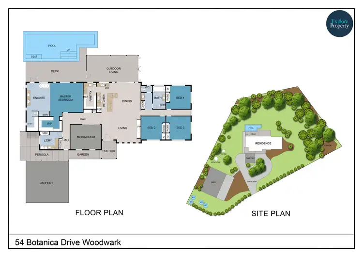 Floorplan of Homely house listing, 54 Botanica Drive, Woodwark QLD 4802