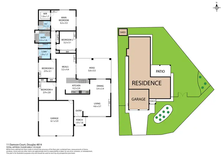 Floorplan of Homely house listing, 11 Damson Court, Douglas QLD 4814