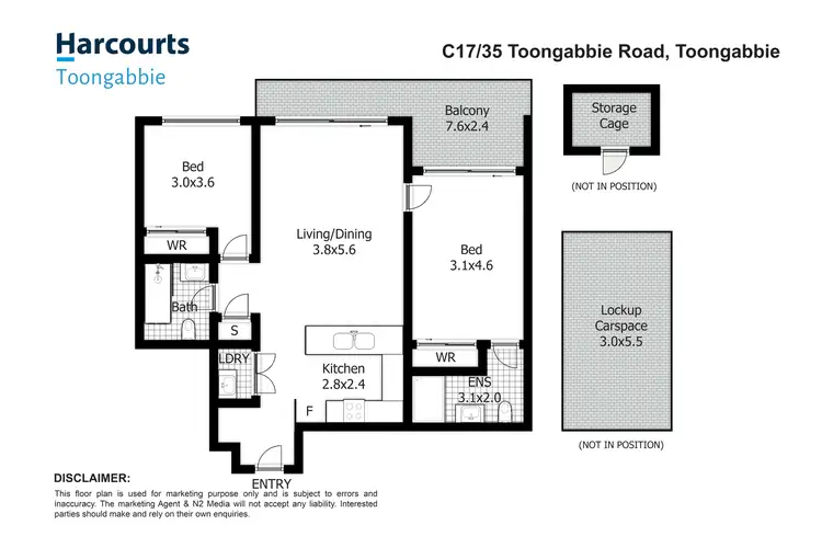 Floorplan of Homely unit listing, C17/35-43 Toongabbie rd, Toongabbie NSW 2146