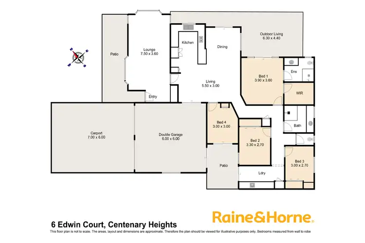 Floorplan of Homely house listing, 6 Edwin Court, Centenary Heights QLD 4350