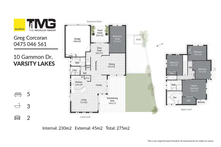 Floorplan of Homely house listing, 10 Gammon Drive, Varsity Lakes QLD 4227