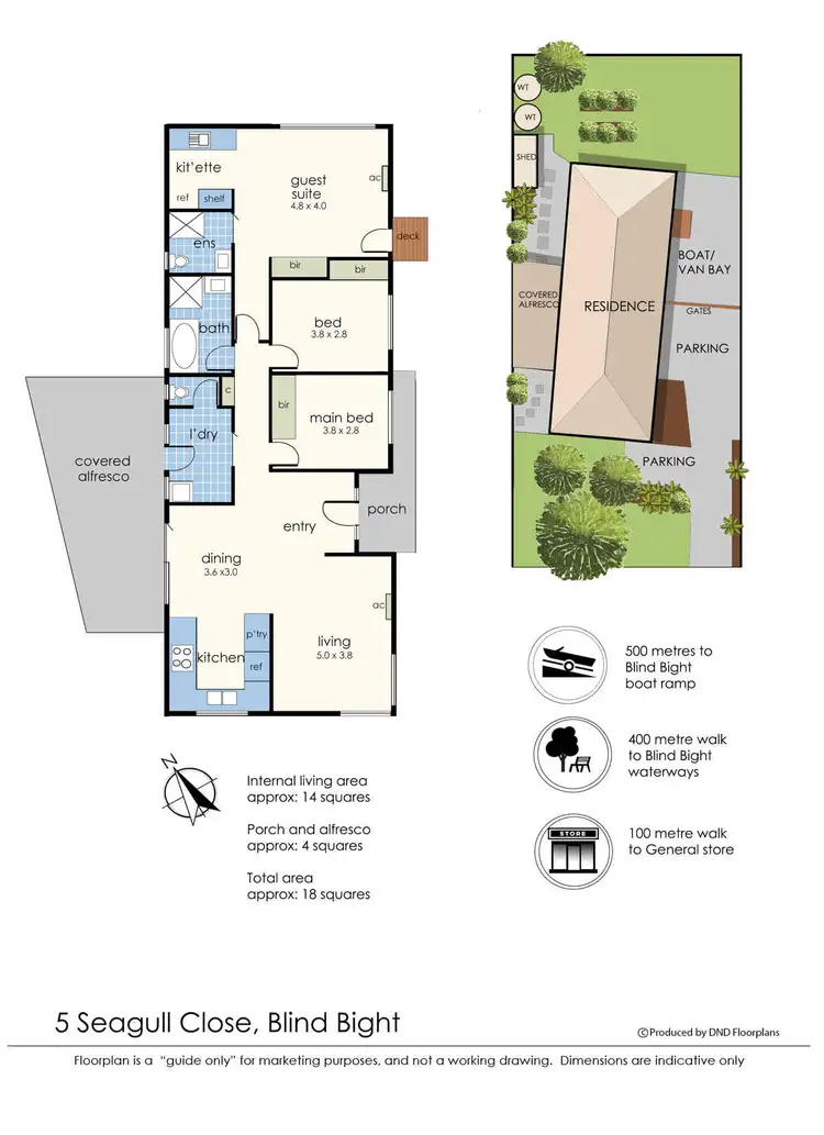 Floorplan of Homely house listing, 5 Seagull Close, Blind Bight VIC 3980