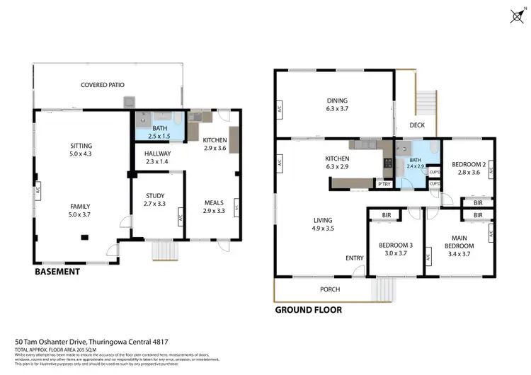 Floorplan of Homely house listing, 50 Tam O'Shanter Drive, Thuringowa Central QLD 4817
