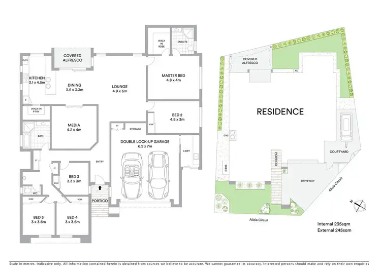 Floorplan of Homely house listing, 5 Alicia Circuit, Little Mountain QLD 4551