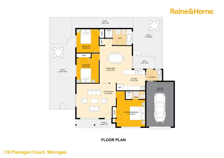 Floorplan of Homely villa listing, 2/8 Flanagan Court, Worrigee NSW 2540