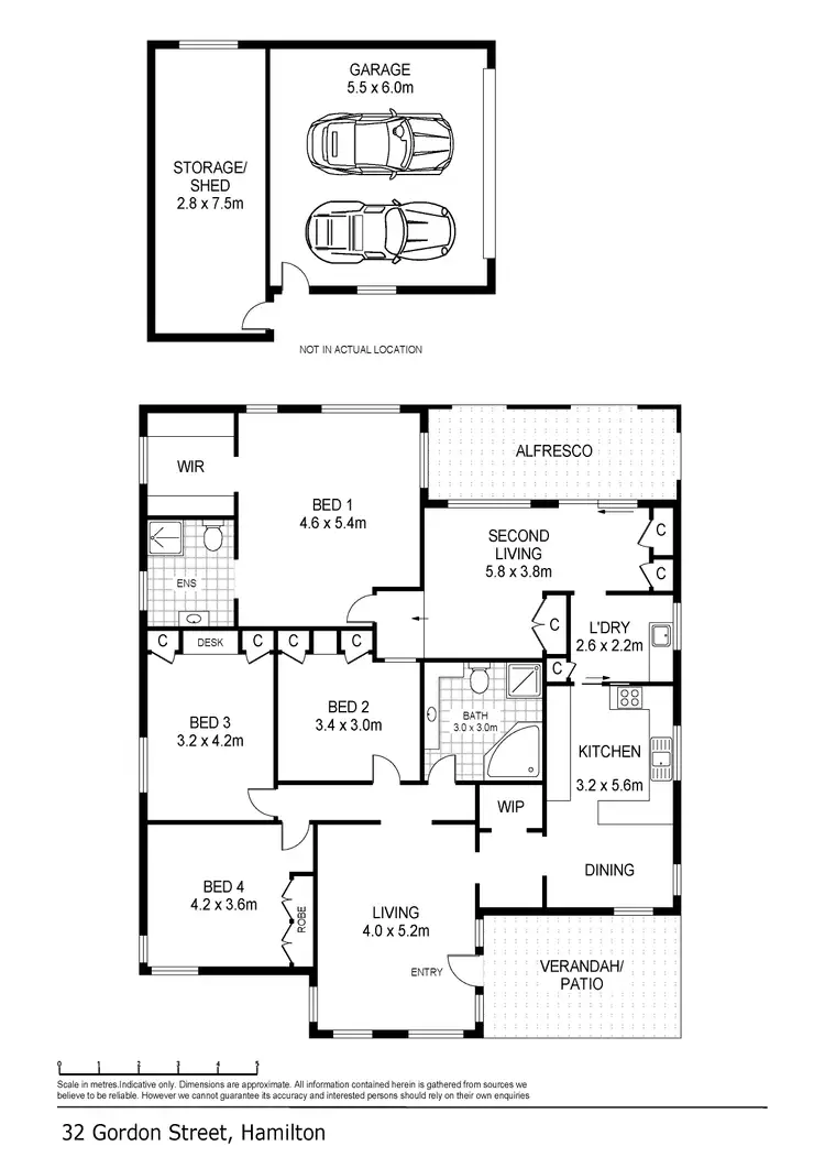 Floorplan of Homely house listing, 32 Gordon Street, Hamilton VIC 3300