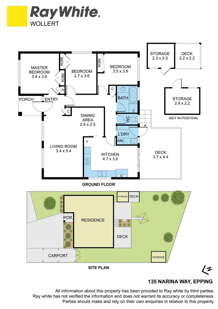 Floorplan of Homely house listing, 135 Narina Way, Epping VIC 3076