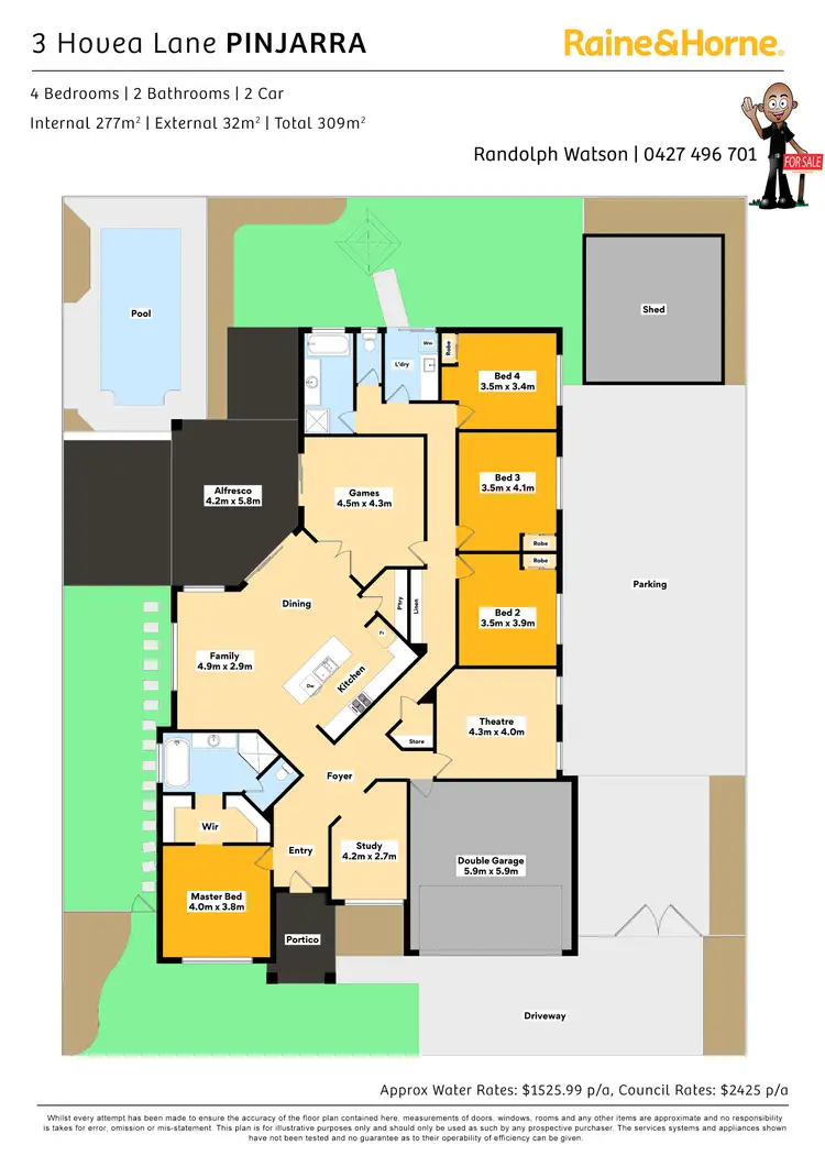 Floorplan of Homely house listing, 3 HOVEA LANE, Pinjarra WA 6208