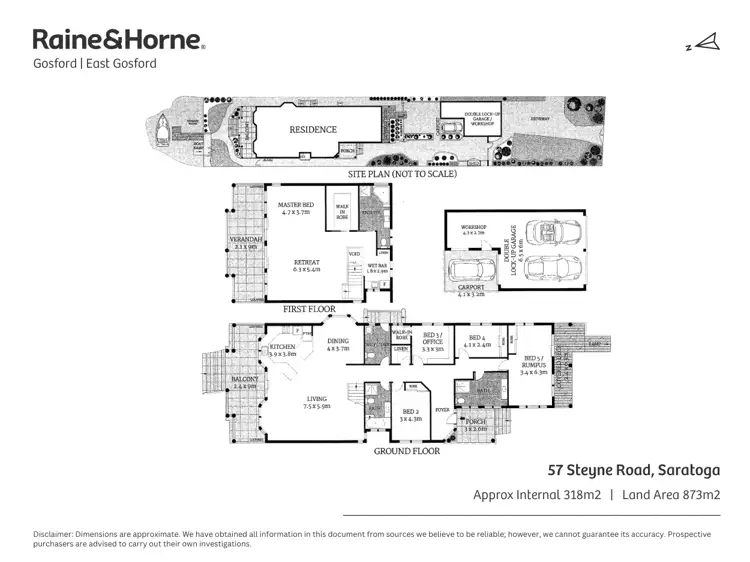 Floorplan of Homely house listing, 57 Steyne Road, Saratoga NSW 2251