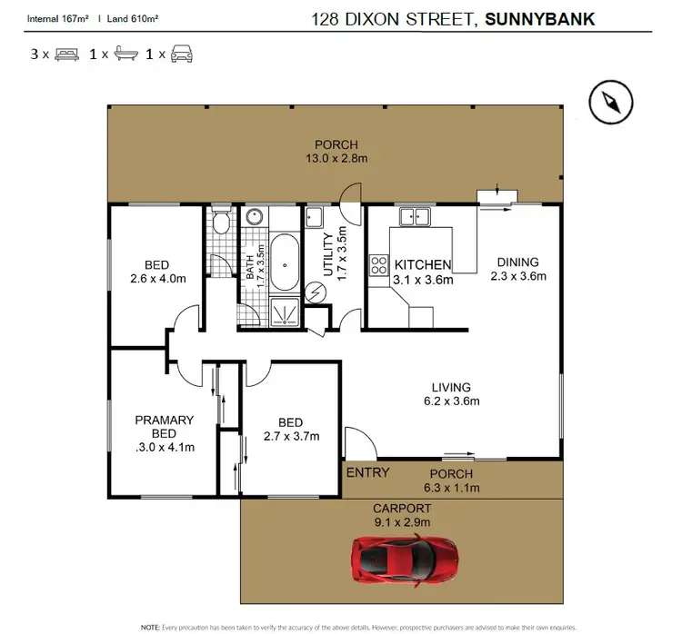 Floorplan of Homely house listing, 128 Dixon Street, Sunnybank QLD 4109