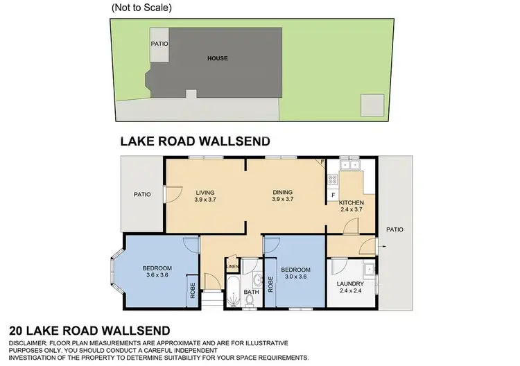 Floorplan of Homely house listing, 20 Lake Road, Wallsend NSW 2287
