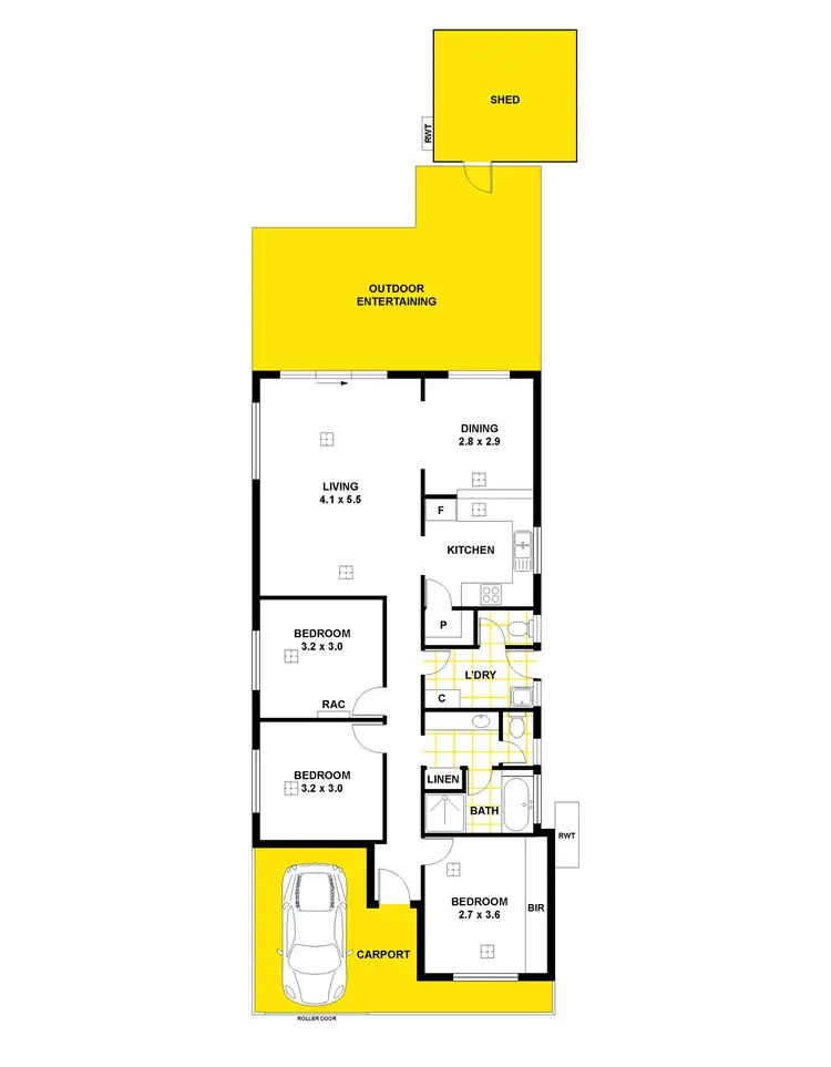 Floorplan of Homely house listing, 4 Ryan Close, Noarlunga Downs SA 5168