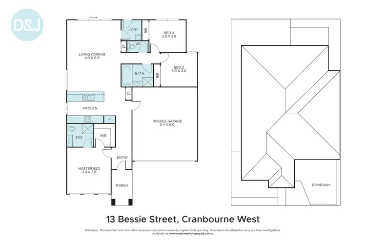 Floorplan of Homely house listing, 13 Bessie Drive, Cranbourne West VIC 3977