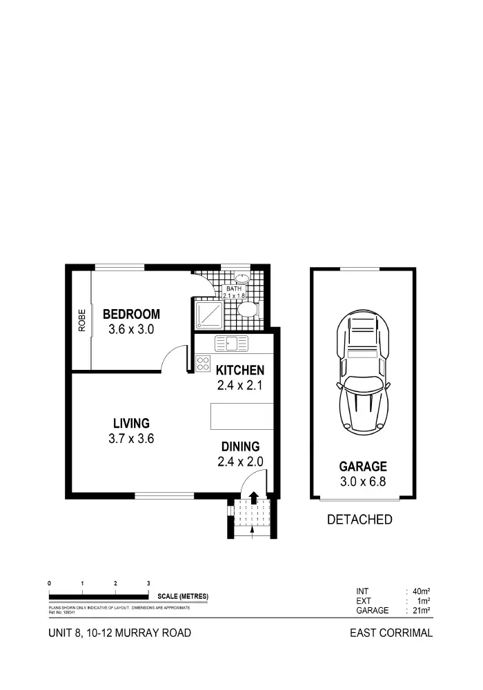 Floorplan of Homely unit listing, 8/10-12 Murray Road, East Corrimal NSW 2518