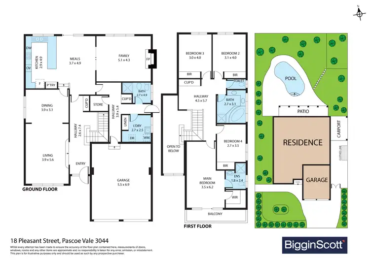 Floorplan of Homely house listing, 18 Pleasant Street, Pascoe Vale VIC 3044