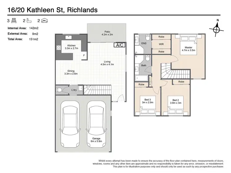 Floorplan of Homely townhouse listing, 16/20 Kathleen Street, Richlands QLD 4077