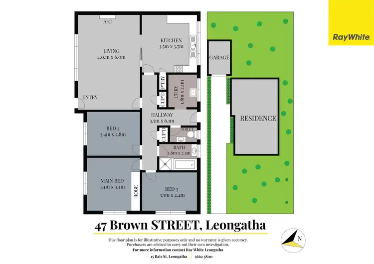 Floorplan of Homely house listing, 47 Brown Street, Leongatha VIC 3953